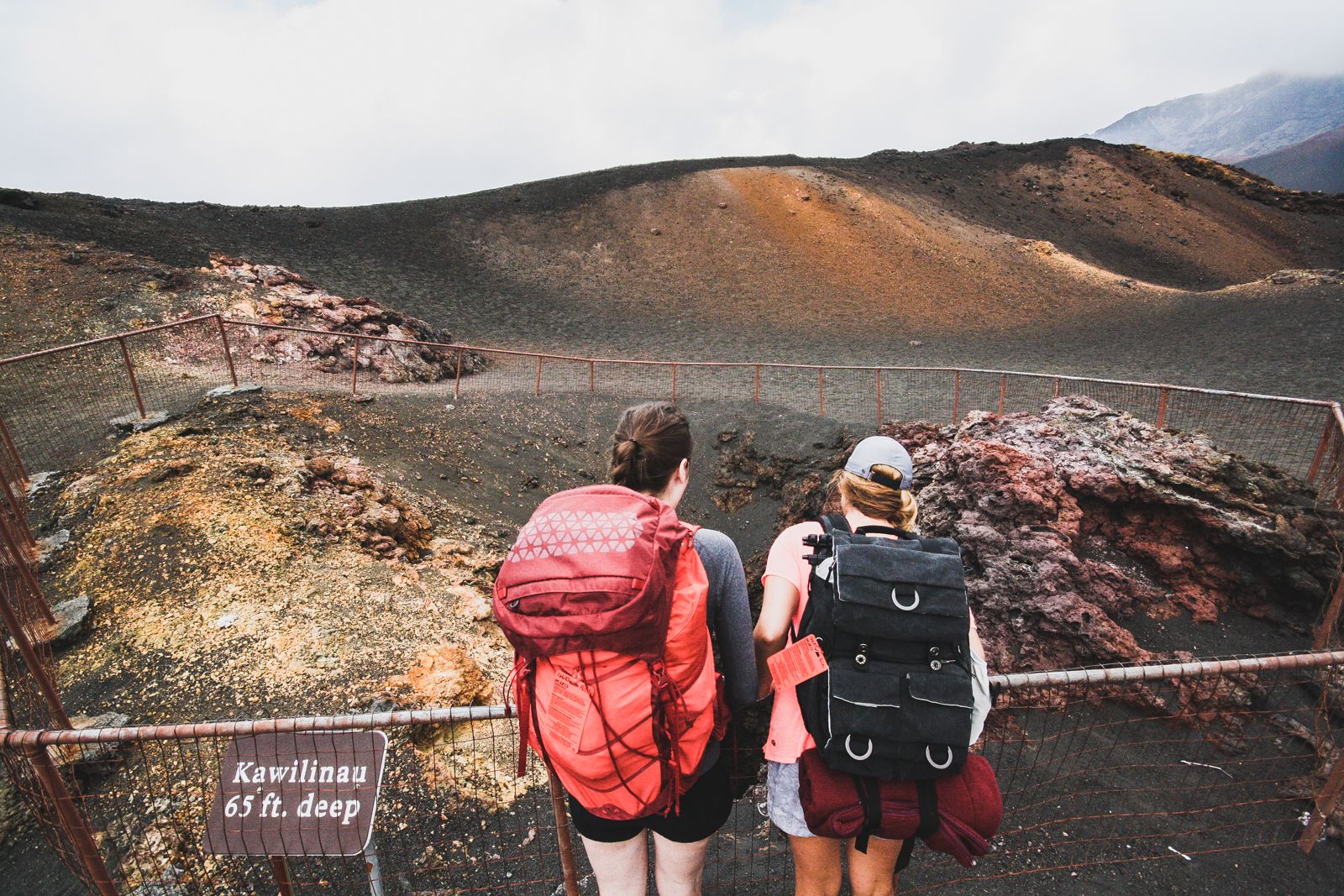 Hiking in Haleakala Crater
