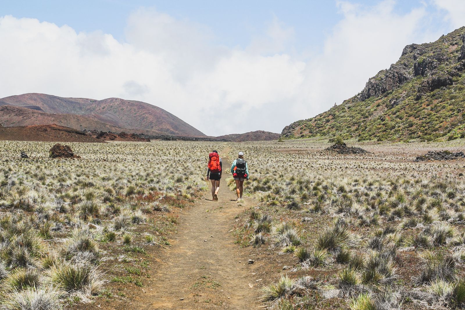 Hiking in Haleakala Crater