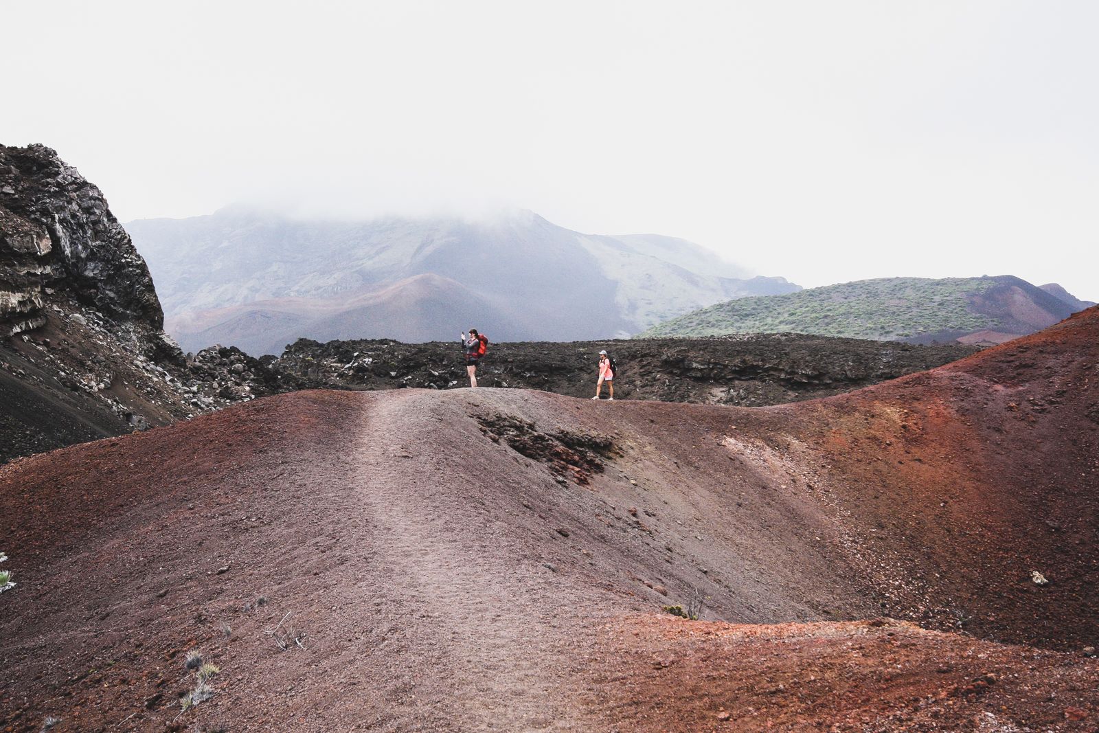 Hiking in Haleakala Crater