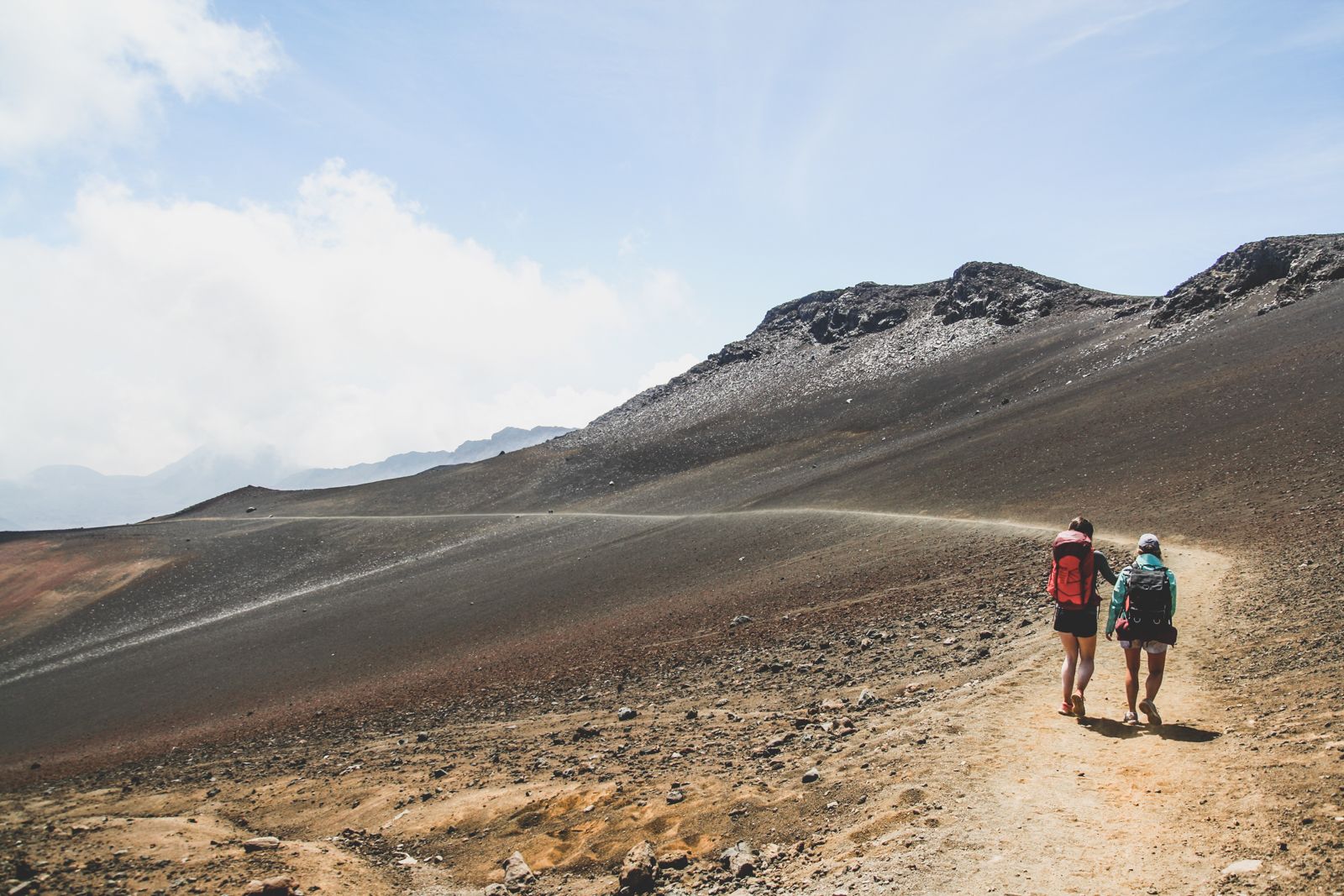 Hiking in Haleakala Crater