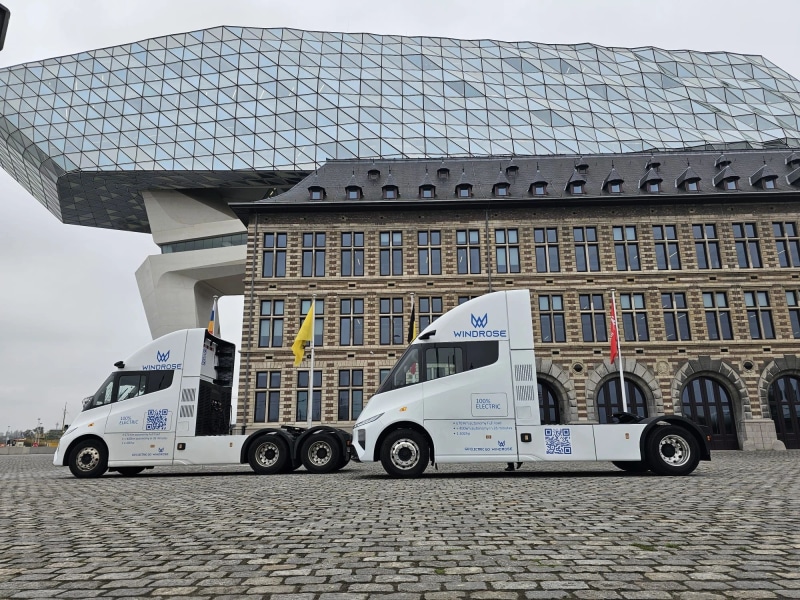 Windrose Technology takes first steps toward producing and delivering next-generation long-range heavy-duty electric trucks in Europe