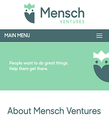 Working with Mensch Ventures