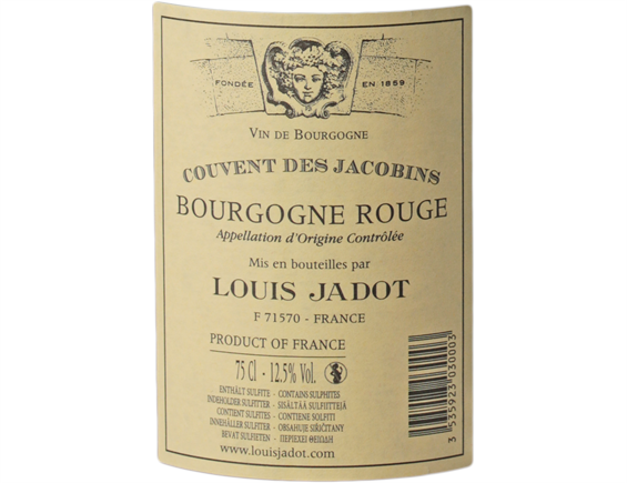 BOURGOGNE COUVENT DES JACOBINS ROUGE 2017 - LOUIS JADOT