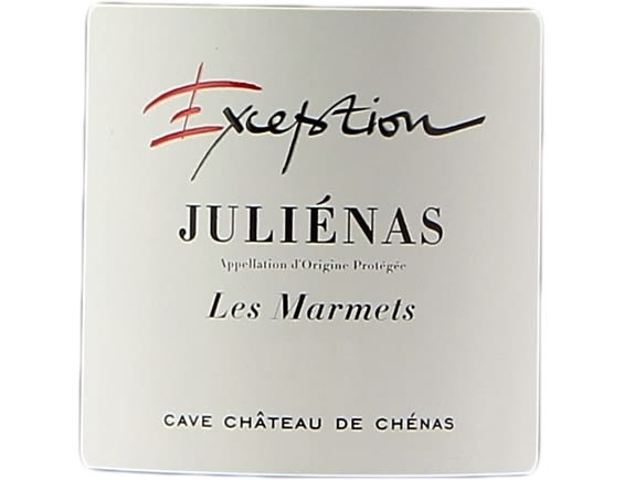 CAVE DU CHATEAU DE CHENAS LES MARMETS CUVEE D'EXCEPTION JULIENAS ROUGE 2015