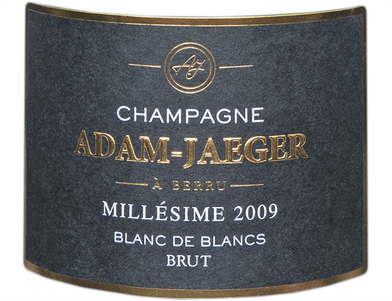 CHAMPAGNE ADAM JAEGER BRUT BLANC DE BLANCS MILLESIME 2009