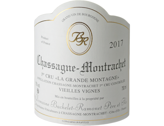 CHASSAGNE-MONTRACHET 1ER CRU LA GRANDE MONTAGNE BLANC 2017 - DOMAINE BACHELET-RAMONET