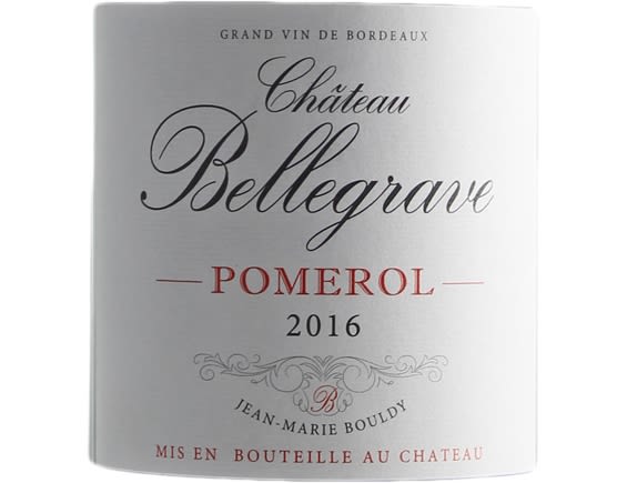 CHATEAU BELLEGRAVE POMEROL ROUGE 2016