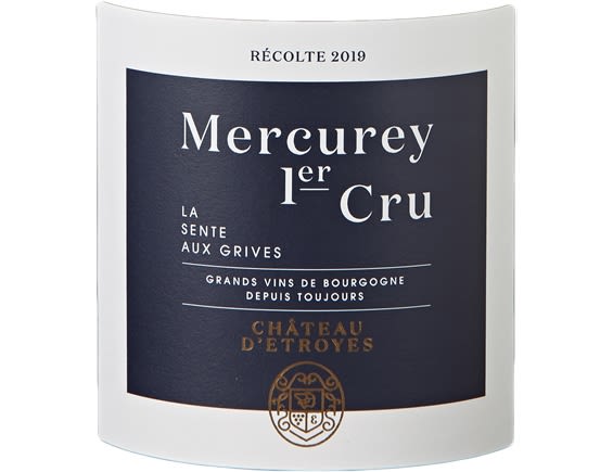 CHATEAU D ETROYES MERCUREY 1ER CRULA SENTE AUX GRIVES MERCUREY 1ER CRU ROUGE 2019