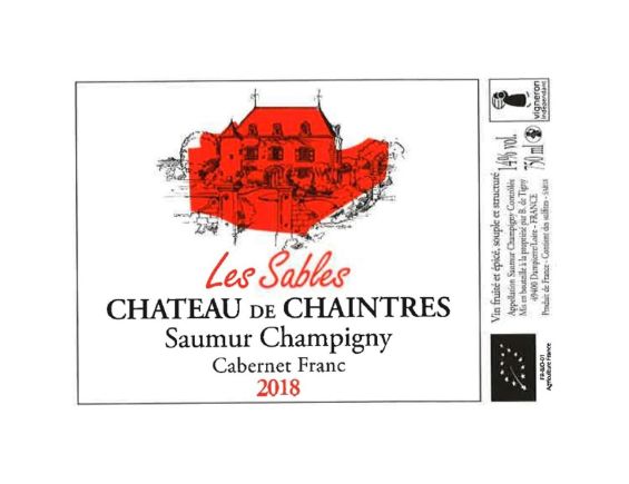 CHÂTEAU DE CHAINTRES LES SABLES SAUMUR-CHAMPIGNY ROUGE 2018