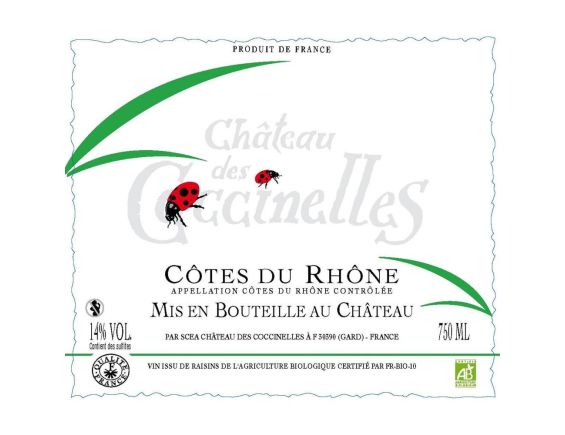 CHÂTEAU DES COCCINELLES CÔTES DU RHÔNE ROUGE 2020