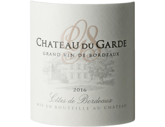 CHATEAU DU GARDE COTES DE BORDEAUX ROUGE 2016