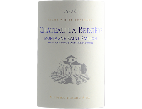 CHÂTEAU LA BERGERE MONTAGNE SAINT EMILION ROUGE 2016