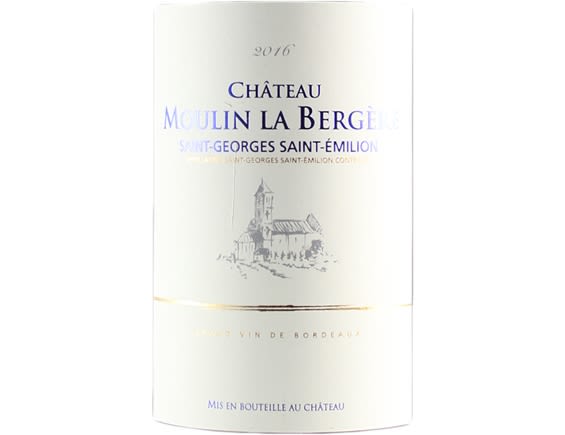 CHATEAU MOULIN DE LA BERGERE SAINT-GEORGES-SAINT-EMILION ROUGE 2016