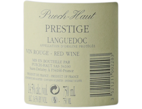 CHÂTEAU PUECH HAUT PRESTIGE ROUGE 2017