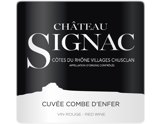 CHÂTEAU SIGNAC COMBE D ENFER COTES DU RHONE VILLAGES CHUSCLAN ROUGE 2018