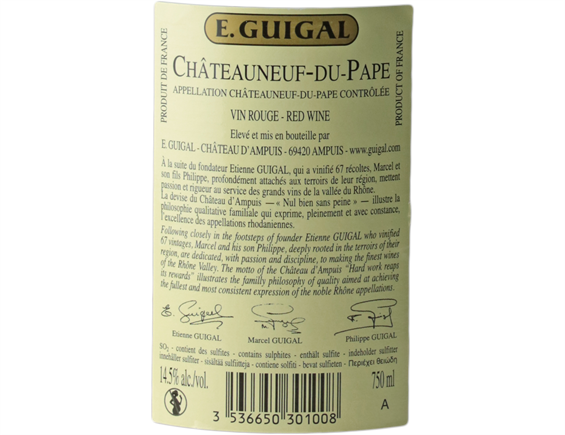 CHÂTEAUNEUF-DU-PAPE ROUGE 2015 - MAISON GUIGAL