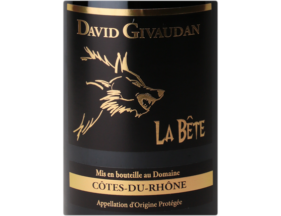 CÔTES DU RHÔNE CUVÉE LA BÊTE ROUGE 2018 - DAVID GIVAUDAN