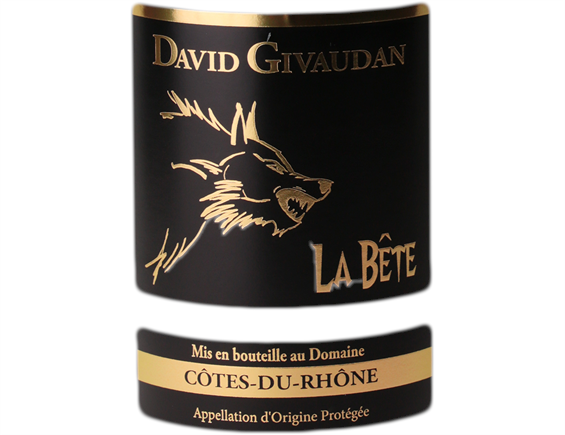 DAVID GIVAUDAN CUVEE LA BETE COTES DU RHONE ROUGE 2019