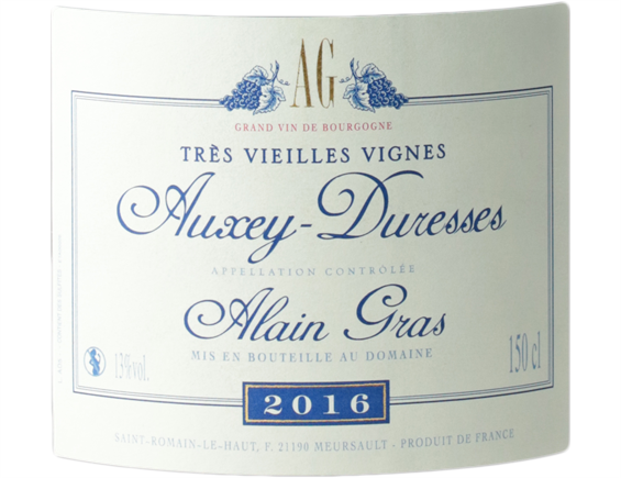 DOMAINE ALAIN GRAS VIEILLES VIGNES MAGNUM AUXEY-DURESSES ROUGE 2016