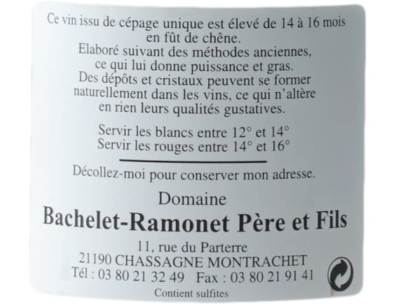 DOMAINE BACHELET-RAMONET BOURGOGNE ROUGE 2018