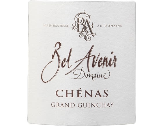 DOMAINE BEL AVENIR CHENAS GRAND GUINCHAY ROUGE 2018