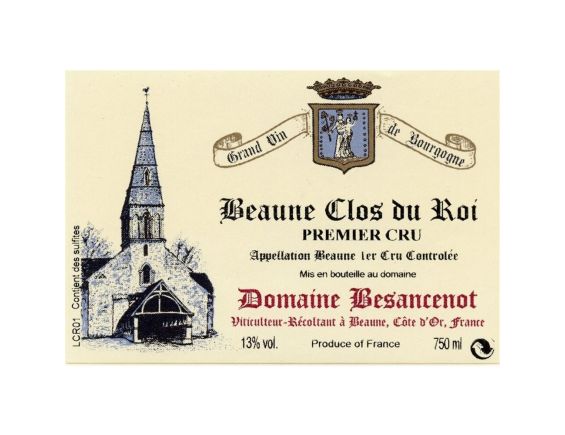 DOMAINE BESANCENOT BEAUNE CLOS DU ROI 1ER CRU BEAUNE 1ER CRU  2017