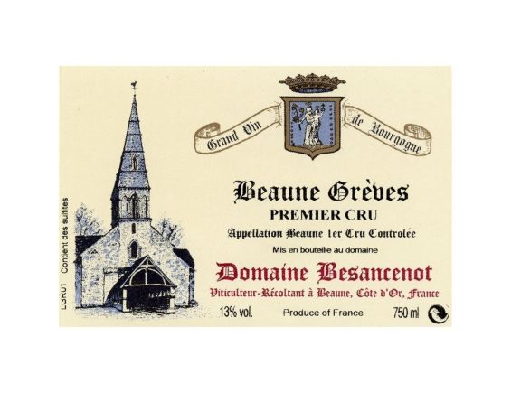 DOMAINE BESANCENOT BEAUNE GRÈVES 1ER CRU BEAUNE 1ER CRU  2017