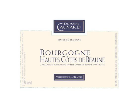 DOMAINE CAUVARD BOURGOGNE HAUTES COTES DE BEAUNE ROUGE 2017