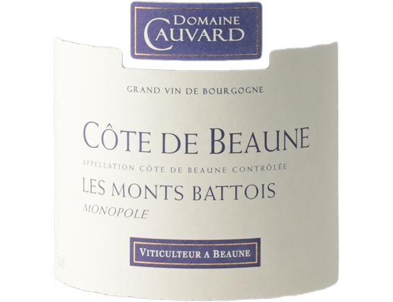 DOMAINE CAUVARD LES MONTS BATTOIS MONOPOLE COTE DE BEAUNE ROUGE 2017