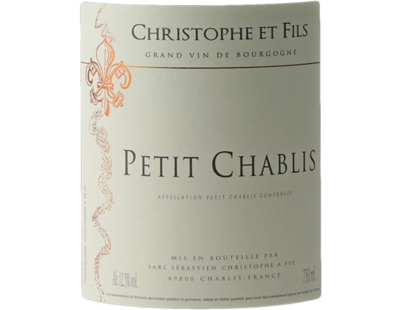 DOMAINE CHRISTOPHE ET FILS PETIT CHABLIS BLANC 2019