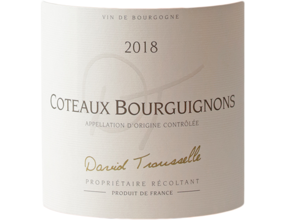 DOMAINE DAVID TROUSSELLE COTEAUX BOURGUIGNONS ROSE 2018