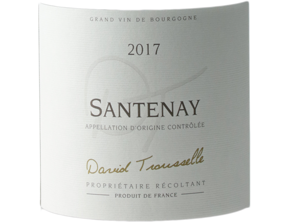 DOMAINE DAVID TROUSSELLE SANTENAY ROUGE 2017