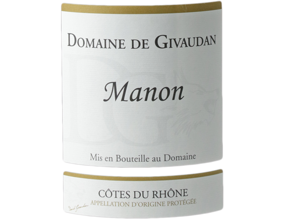 DOMAINE DE GIVAUDAN CUVEE MANON COTES DU RHONE BLANC 2018