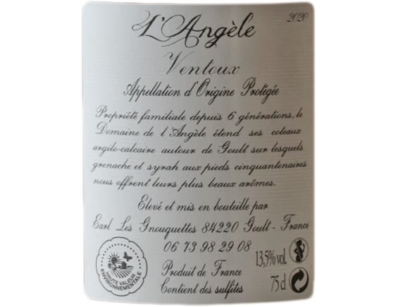 DOMAINE DE L'ANGELE VENTOUX ROSE 2020