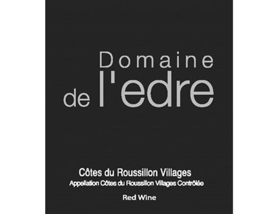 DOMAINE DE L'EDRE CÔTES DU ROUSSILLON VILLAGES ROUGE 2017