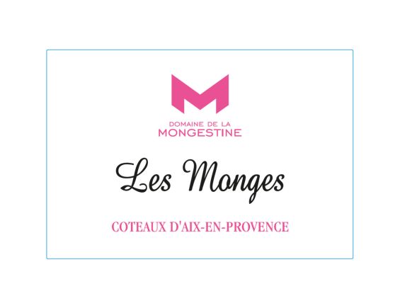 DOMAINE DE LA MONGESTINE LES MONGES COTEAUX D'AIX EN PROVENCE ROSÉ 2019