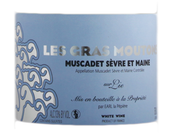 DOMAINE DE LA PEPIERE GRAS MOUTON MUSCADET SEVRE ET MAINE SUR LIES BLANC 2018