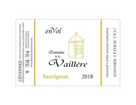 DOMAINE DE LA VAILLÈRE ENVOL IGP CÉVENNES BLANC 2018