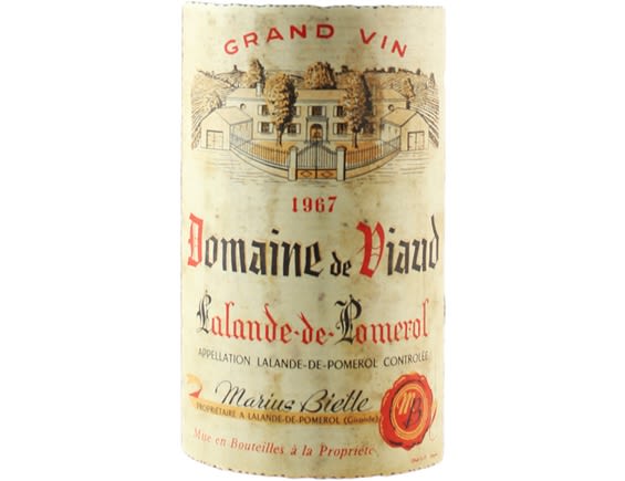 DOMAINE DE VIAUD LALANDE-DE-POMEROL ROUGE 1967