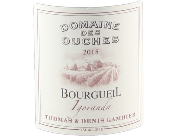 DOMAINE DES OUCHES BOURGUEIL IGORANDA ROUGE 2015