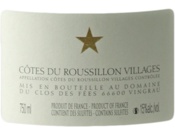 DOMAINE DU CLOS DES FEES COTES DU ROUSSILLON ROUGE 2011