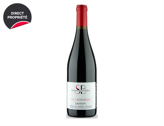 DOMAINE DU SERRE BIAU "LES CADINIERES" COTES DU RHONE VILLAGES LAUDUN ROUGE 2018