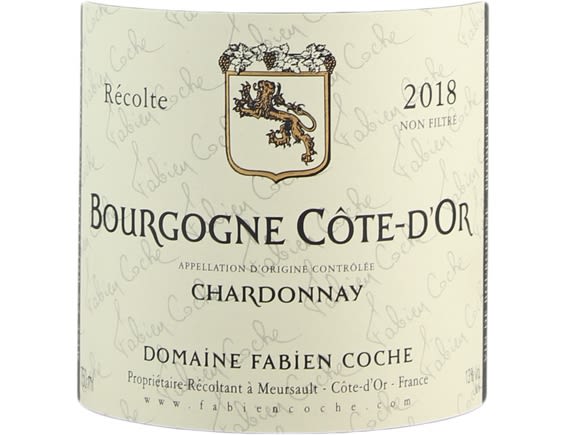 DOMAINE FABIEN COCHE CHARDONNAY BOURGOGNE COTE-D'OR BLANC 2018