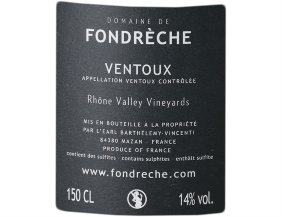 DOMAINE FONDRECHE VENTOUX DIVERGENTE MAGNUM ROUGE 2017