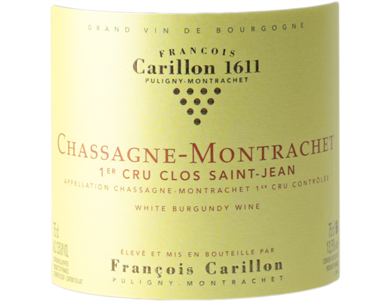 DOMAINE FRANCOIS CARILLON CHASSAGNE-MONTRACHET 1ER CRU CLOS SAINT-JEAN BLANC 2017