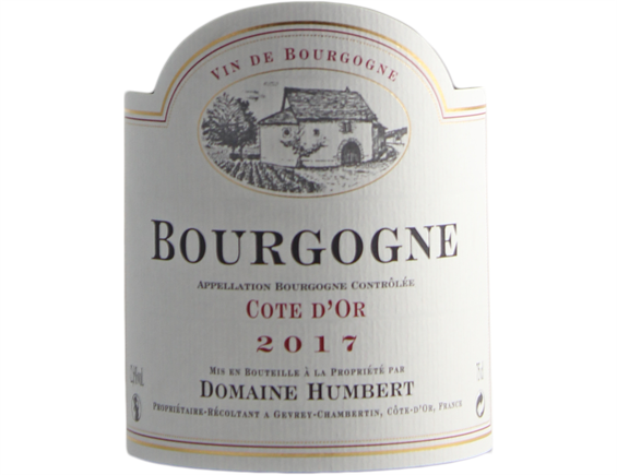 DOMAINE HUMBERT FRERES BOURGOGNE PINOT NOIR 2017