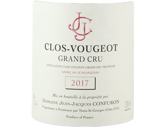 DOMAINE JEAN-JACQUES CONFURON CLOS VOUGEOT ROUGE 2017