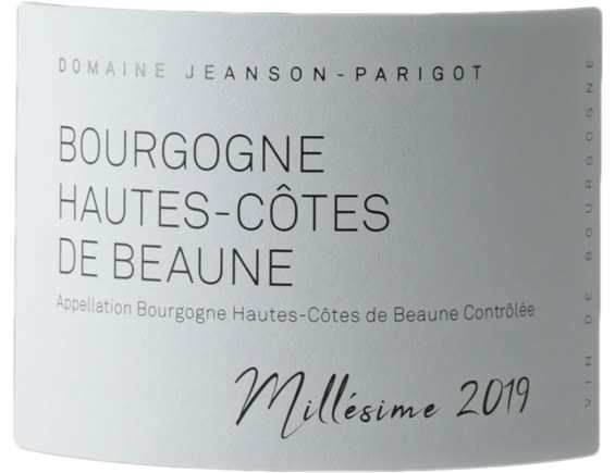 DOMAINE JEANSON PARIGOT BOURGOGNE HAUTES COTES DE BEAUNE ROUGE 2019