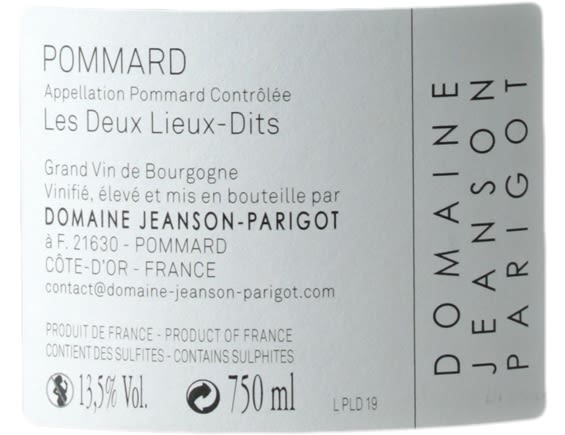 DOMAINE JEANSON PARIGOT POMMARD ROUGE 2019