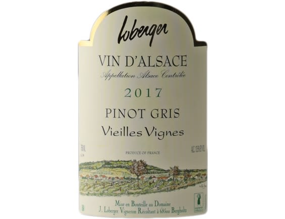 DOMAINE LOBERGER ALSACE PINOT GRIS VIEILLES VIGNES BLANC 2017